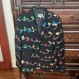 Tipsy Elves Men’s Blazer with Multicolor Lights